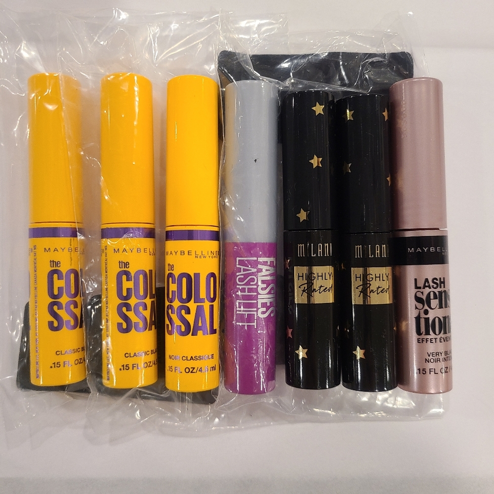 7 Count Mascara Sampler - Maybelline and Milani